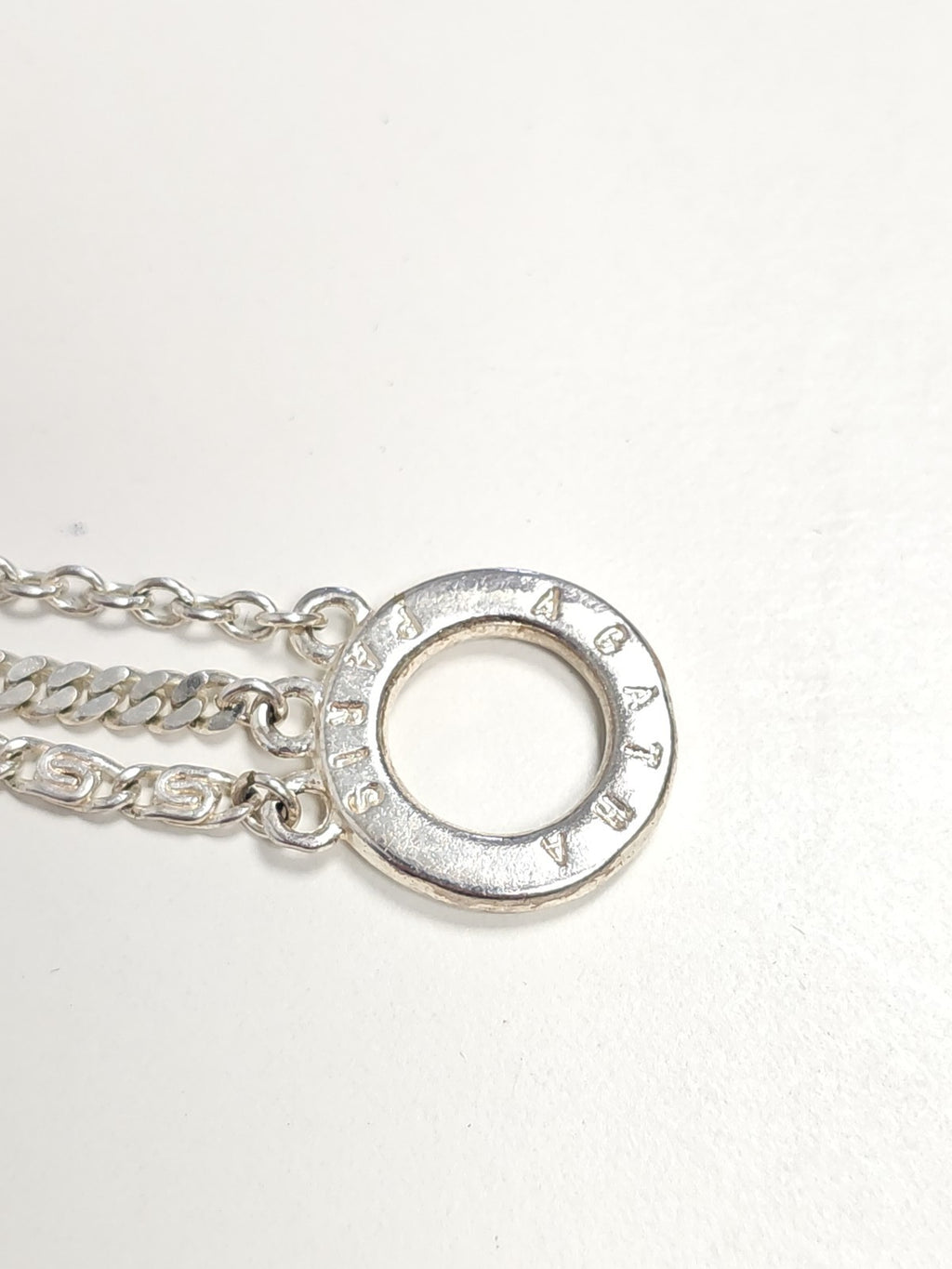 Collier ancien signé Agatha Paris gros pendentif vintage rétro collection bijoux