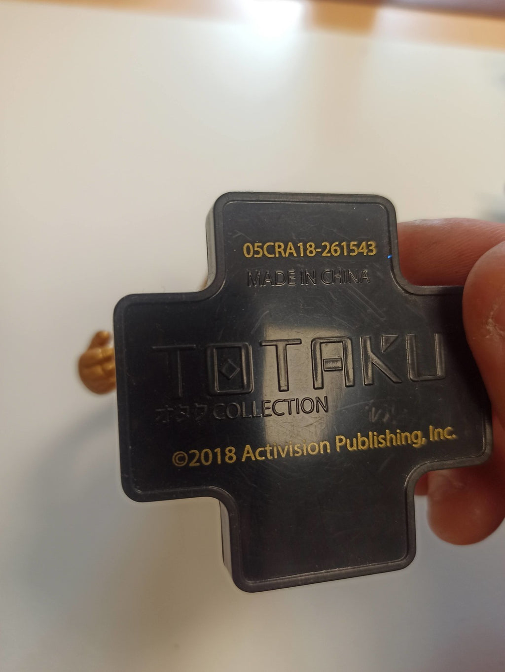 Figurine Crash Bandicoot dorée Totaku #29 rétro, statuette vintage jeu vidéo