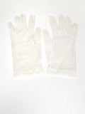 Paire de gants dentelle ancienne XIXe vintage rétro accessoire mode collection