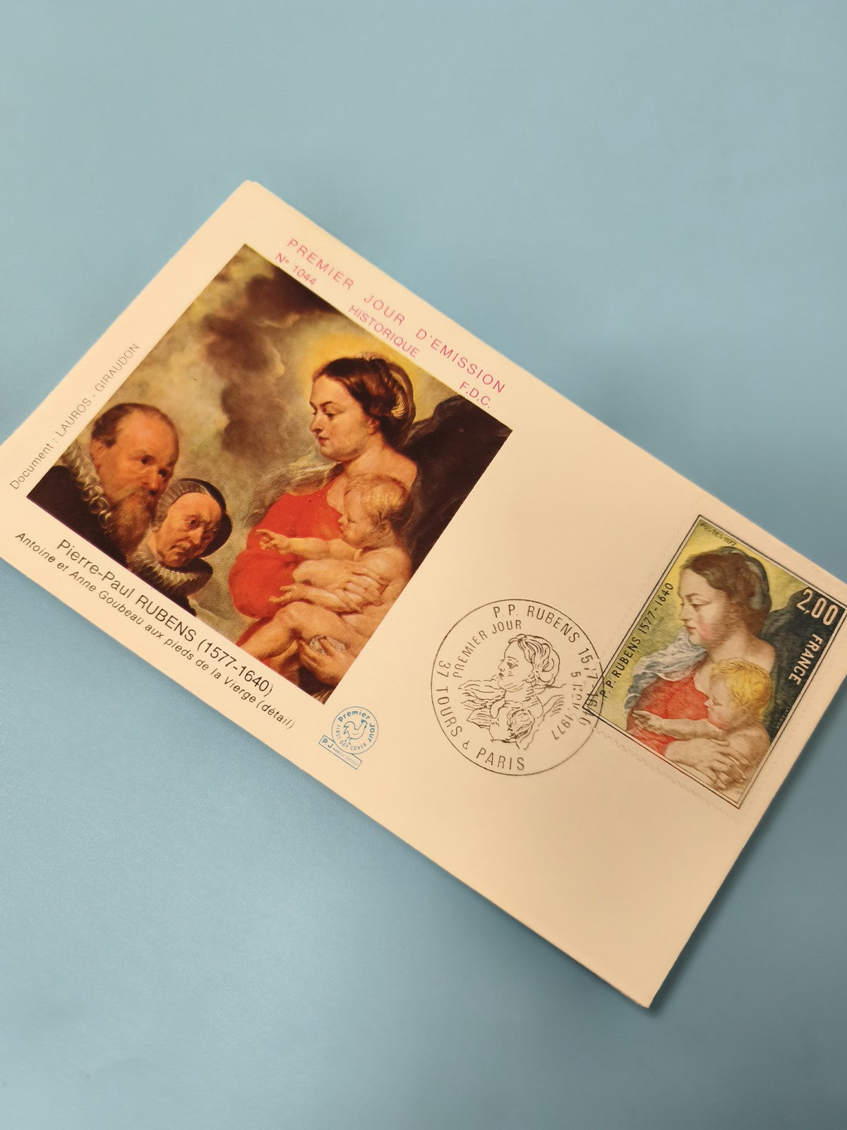 Enveloppe premier jour d?émission FDC Rubens illustration peinture timbre France