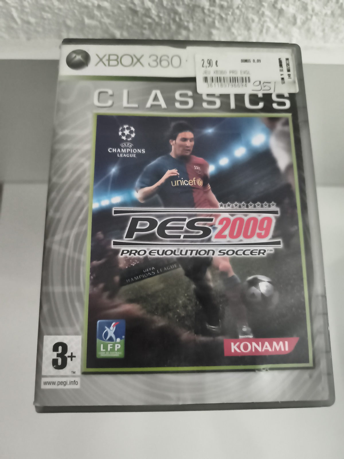 Jeu Xbox 360 PES 2009 Pro Evolution Soccer Konami Classics football