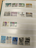 Lot de timbres Italie oblitérés, motifs variés, couleurs multiples (support non