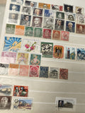 Lot de timbres oblitérés Allemagne et Europe, motifs variés, couleurs multiples