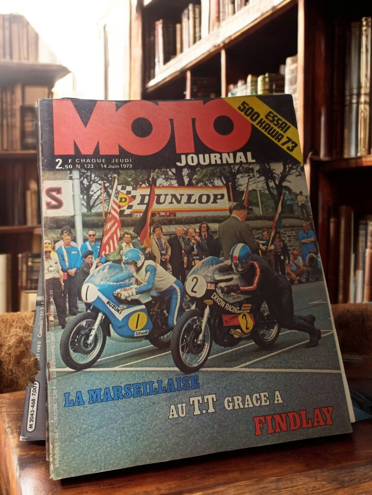 Magazine Moto Journal n°123 1973 vintage moto course TT Findlay rétro