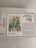 Feuillet CEF Centenaire de l’Automobile timbre 3,00 F illustration Jean Delpech