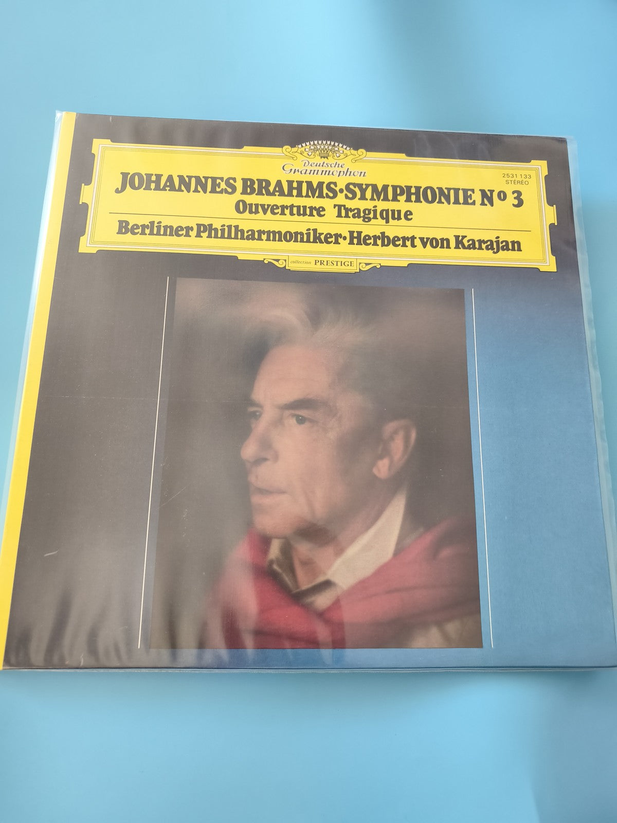 Vinyle ancien 33T Johannes Brahms Symphonie n°3 rétro collection classique