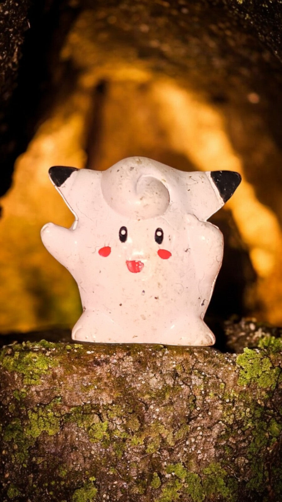 Figurine Pokémon vintage Mélofée PVC rose, jouet ancien rare, Clefairy