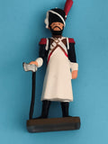 Figurine soldat plomb uniforme Empire ancien, militaire napoléonien vintage