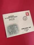 Lettre commémorative Centenaire Timbre-Poste Français CITEX Paris 1949 Philatéli