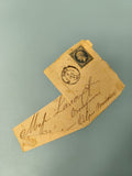 Ancienne enveloppe philatélie timbre Empire oblitération Paris XIXe
