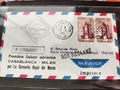 Lettre aérienne ancienne 1961 Casablanca Milan Par Avion Royal Air Maroc