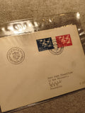 Lettre FDC Suède 1956 timbres oiseaux, Stockholm, philatélie, Förstadagsbrev