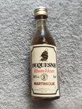 Mignonnette DUQUESNE Rhum Vieux 5cl vintage partiellement pleine Martinique