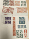Lot timbres France anciens blocs République Française variétés couleurs