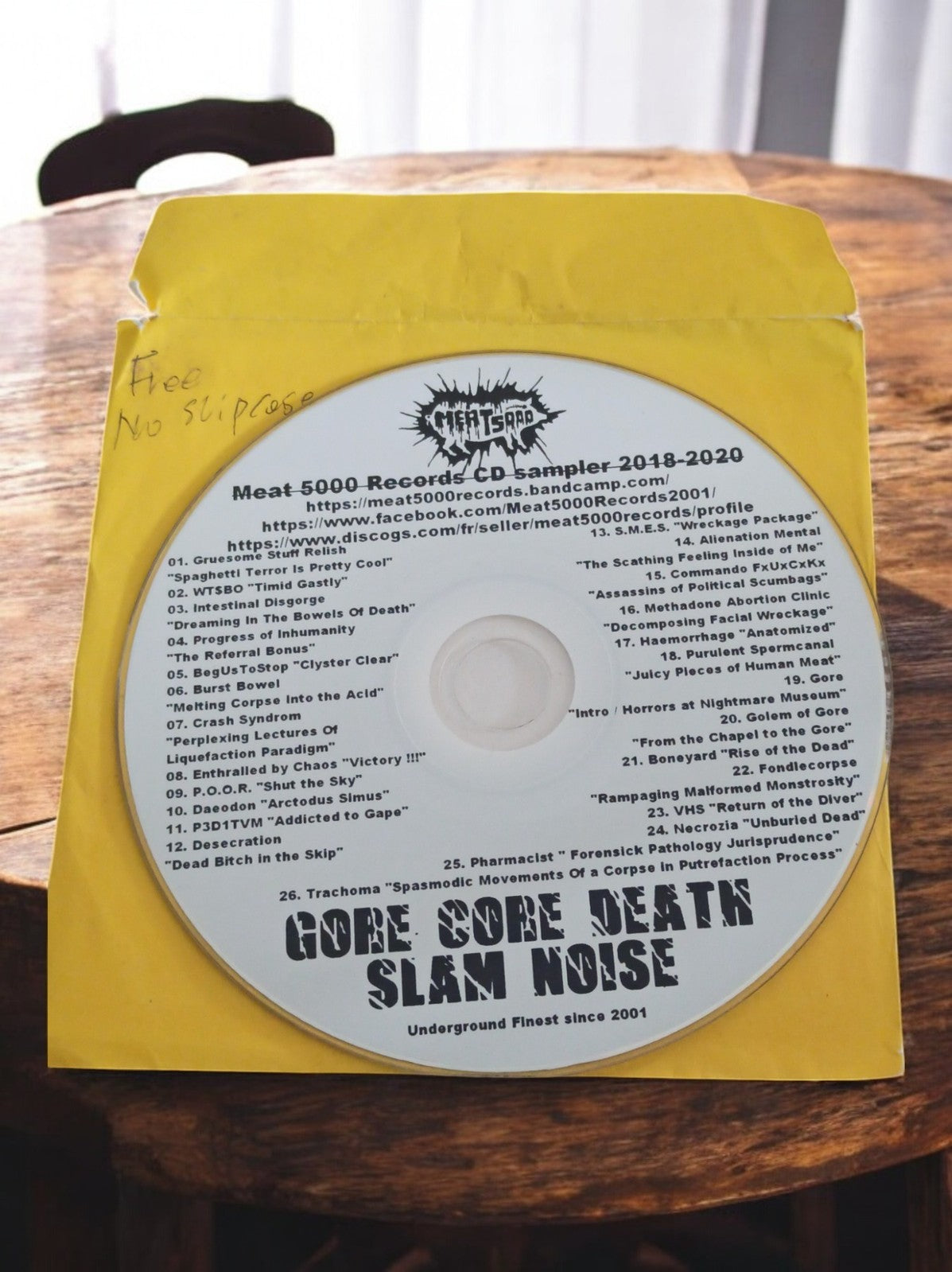 CD promo Meat 5000 Records Goregrind Grindcore sampler 2018-2020 ultra-rare