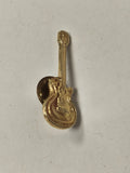 Pin's rétro guitare ancienne, badge collection vintage musique instrument rare
