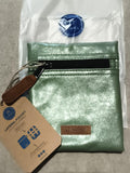 Pochette latérale Cabaia verte brillante neuve 15 cm accessoire sac