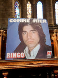 Vinyle 45 tours Ringo Comme Hier vintage, pochette photo, Carrere non testé
