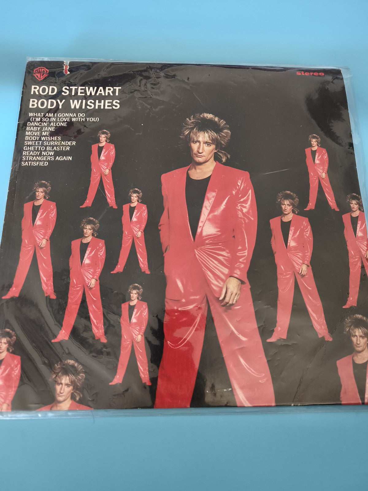 Vinyle 33 tours ancien Rod Stewart rétro, disque vintage collection musique rock