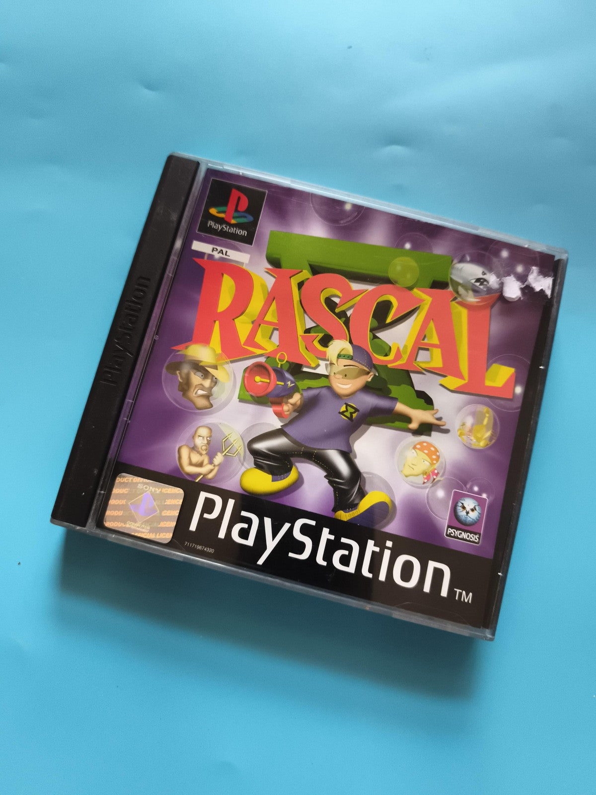 Jeu PS1 Rascal PAL Sony PlayStation, boîte d'origine, Psygnosis