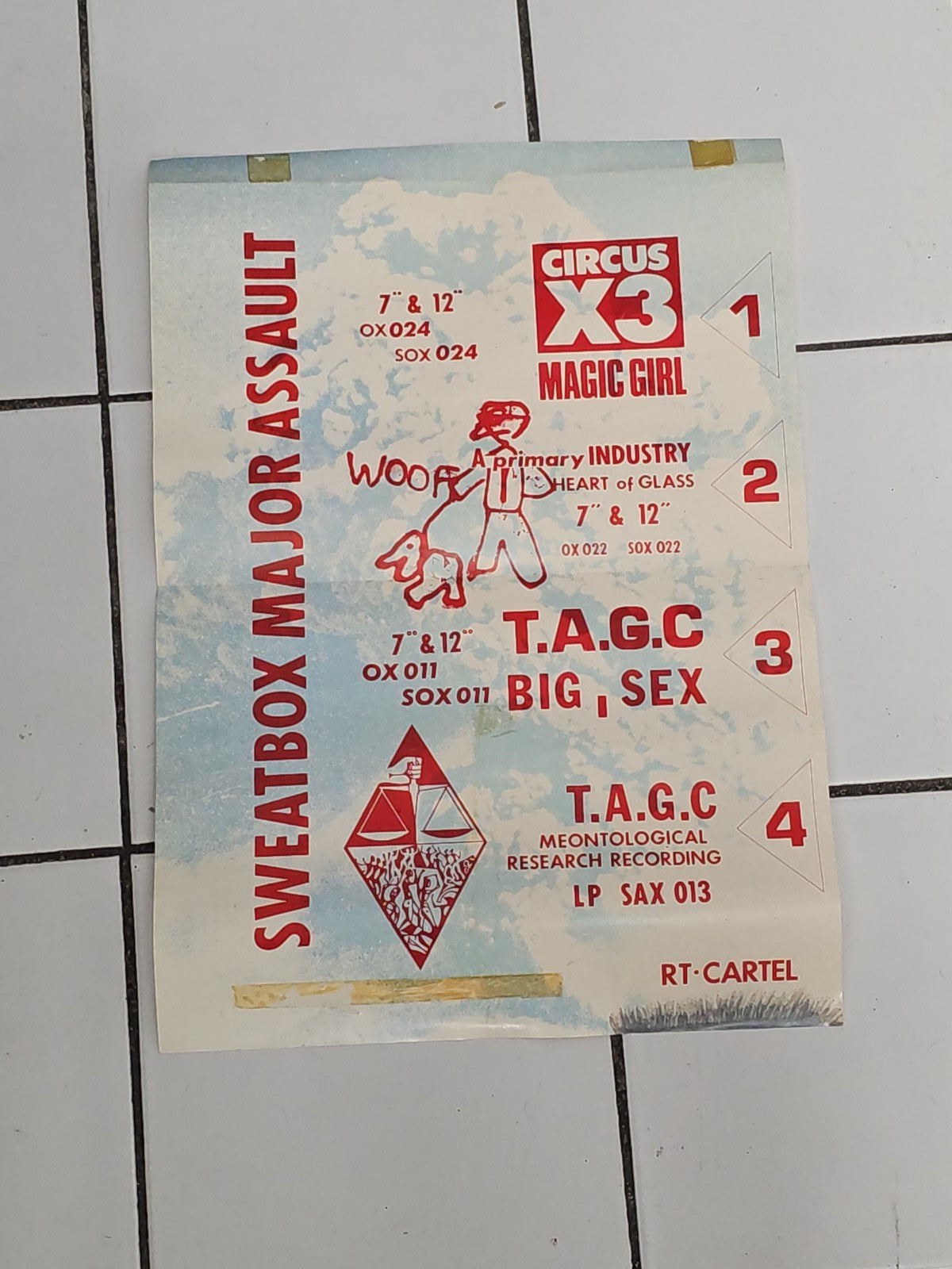 Rare poster vintage Major Assault Sweatbox, affiche rétro collection originale