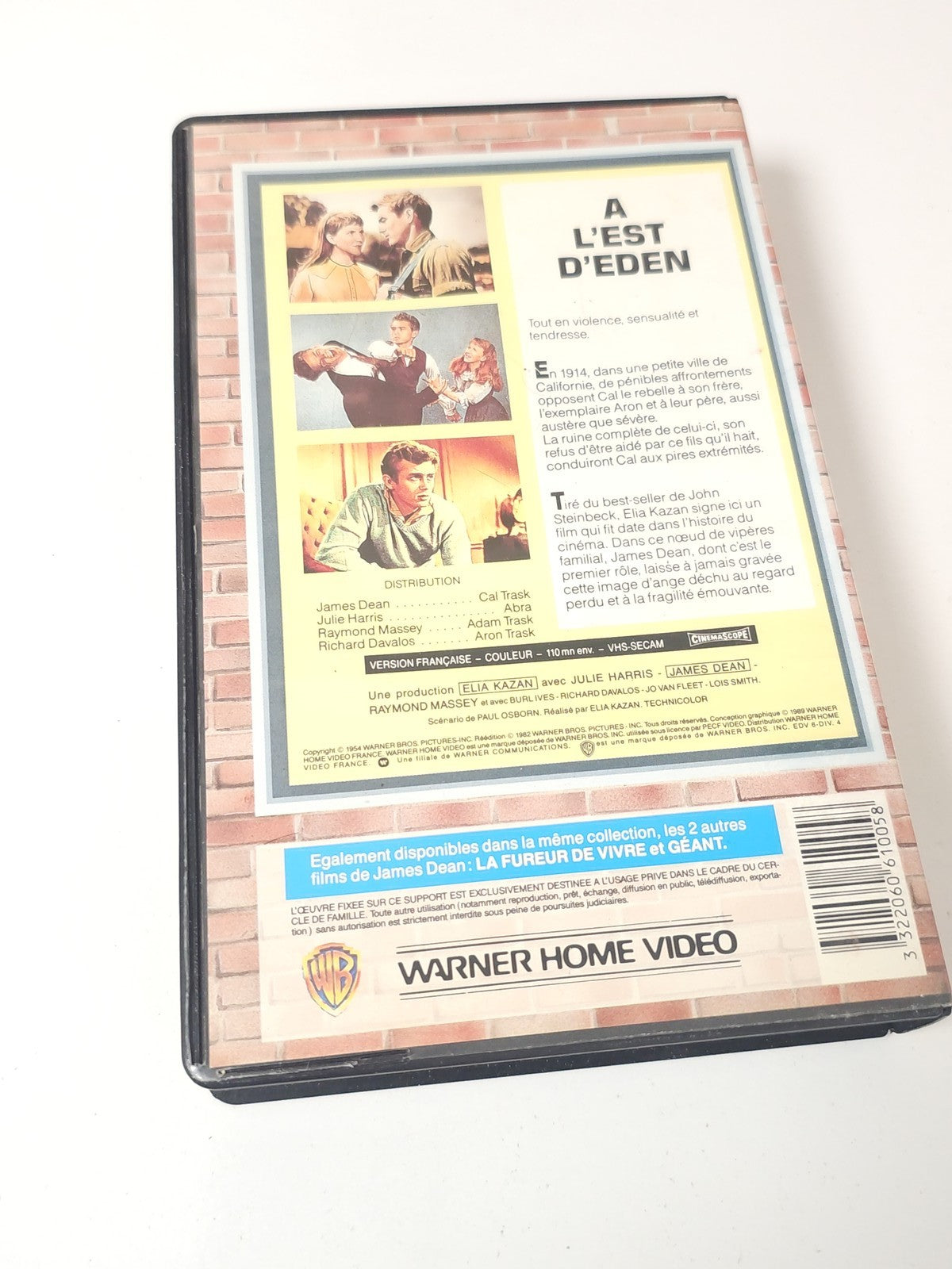 VHS film français James Dean À l'est d'Eden édition originale FR sous-titres