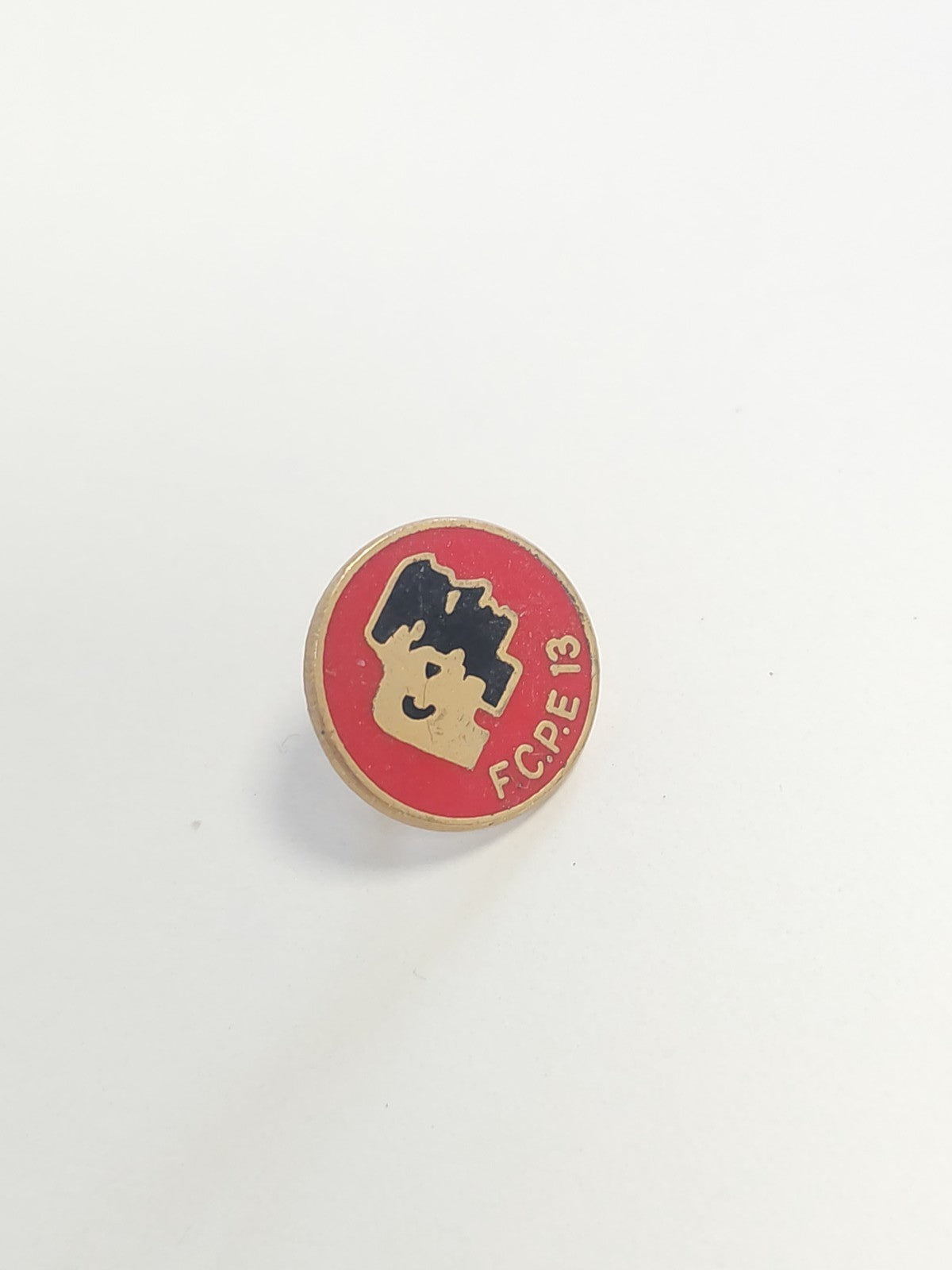 Pin's ancien rétro FCPE 13 association parents d'élèves vintage collection badge