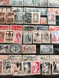 Timbres anciens France lot varié XXe siècle philatélie oblitérés/poste