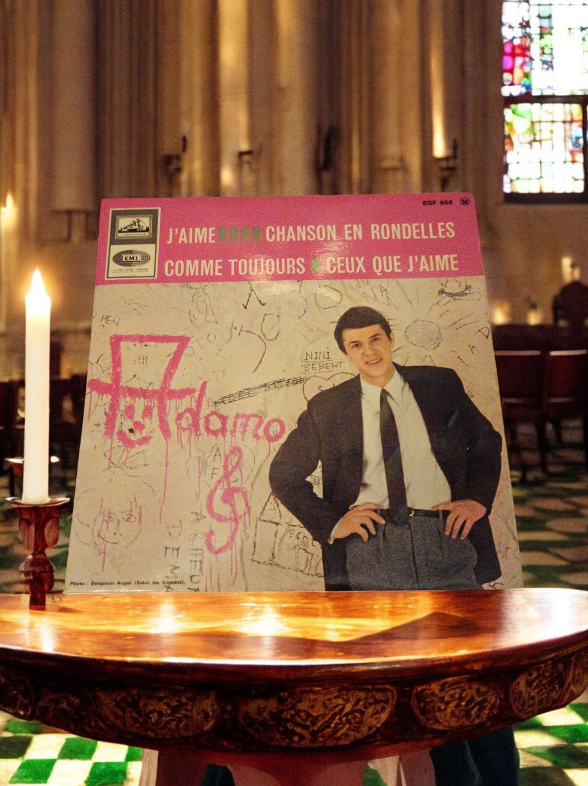 Vinyle 45 tours Adamo J'aime Chanson en Rondelles EMI France chanson
