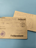 Ancienne enveloppe Feldpost WW1 1915 + lettre manuscrite armée philatélie