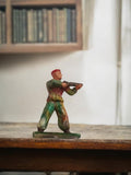 Figurine soldat Starlux vintage camouflage, statuette rétro ancienne armée