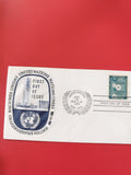 Enveloppe philatélie Nations Unies New York, timbre 4c, First Day of Issue