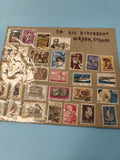 Lot de 30 timbres différents de Grèce, motifs variés, multicolores