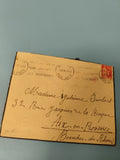 Ancienne enveloppe philatélie timbre 50c France oblitérée 1930 collection