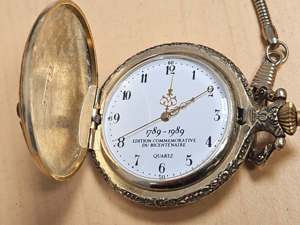 Montre de poche vintage ancienne, édition commémorative bicentenaire, collection