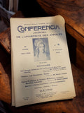 Ancien journal universitaire Conférencia 1922 rétro vintage papier France