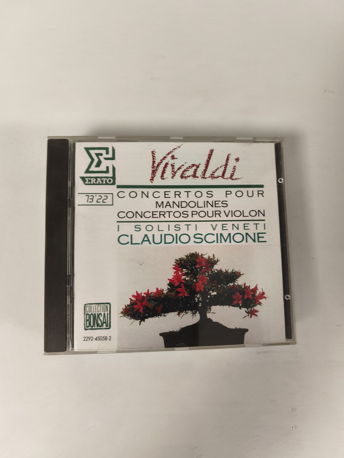 CD Vivaldi Concertos pour Mandolines et Violon Claudio Scimone Bonsai