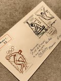 Lettre premier jour JO Tokyo 1964 Tchécoslovaquie affranchie olympique