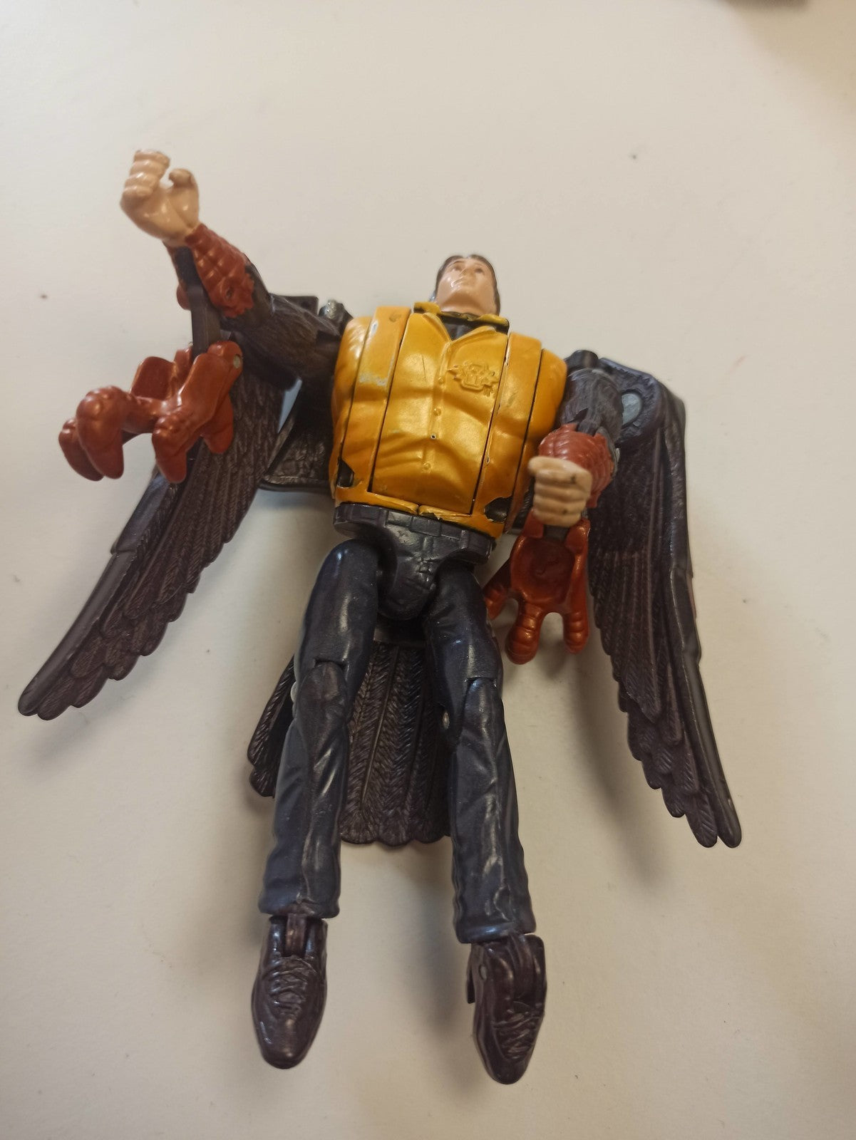 Figurine vintage Transformers Animorphs Tobias Hawk 1998 articulée oiseau