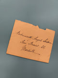 Lettre manuscrite ancienne enveloppe adresse Marseille philatélie (Ref 3)