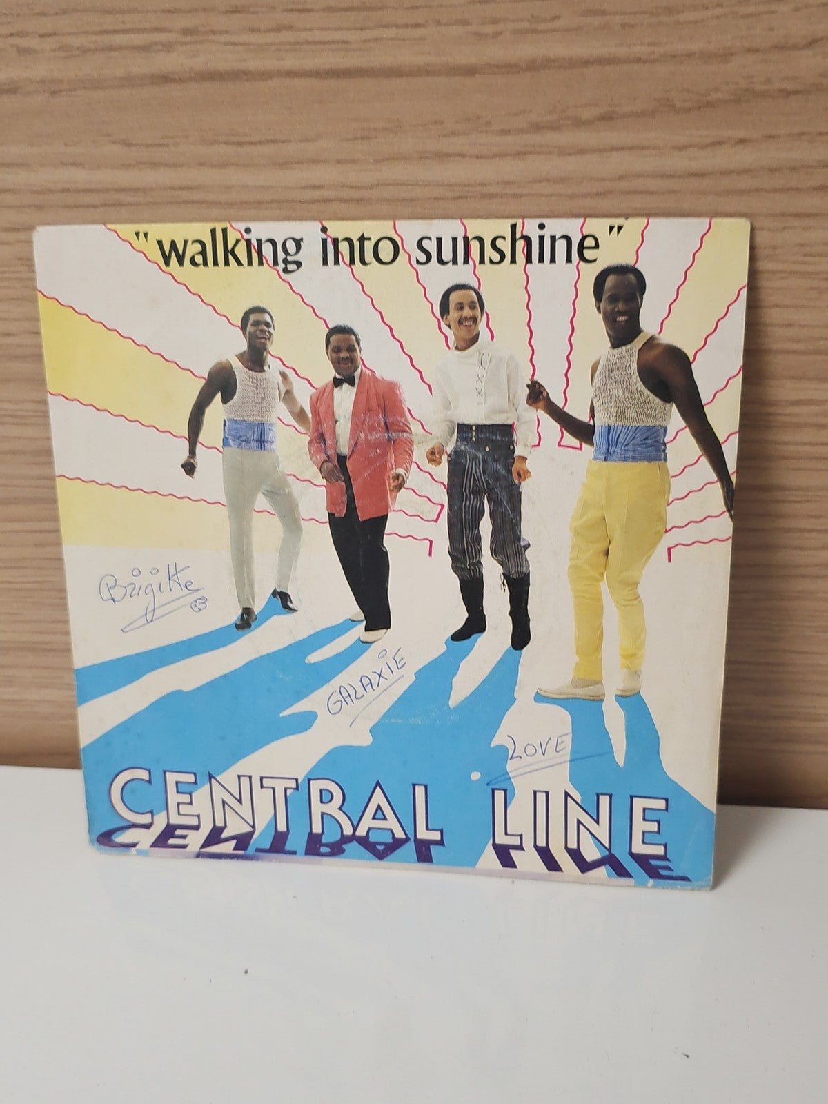 Vintage disque vinyle 45 tours Central Line rétro ancien collection années 80