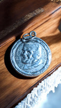 Médaille religieuse vintage Pape Jean Paul II relief, pendentif ancien