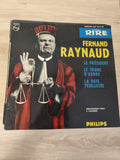 Vintage 45T Fernand Raynaud Philips Collection Rire ? Le Président, pochette rou