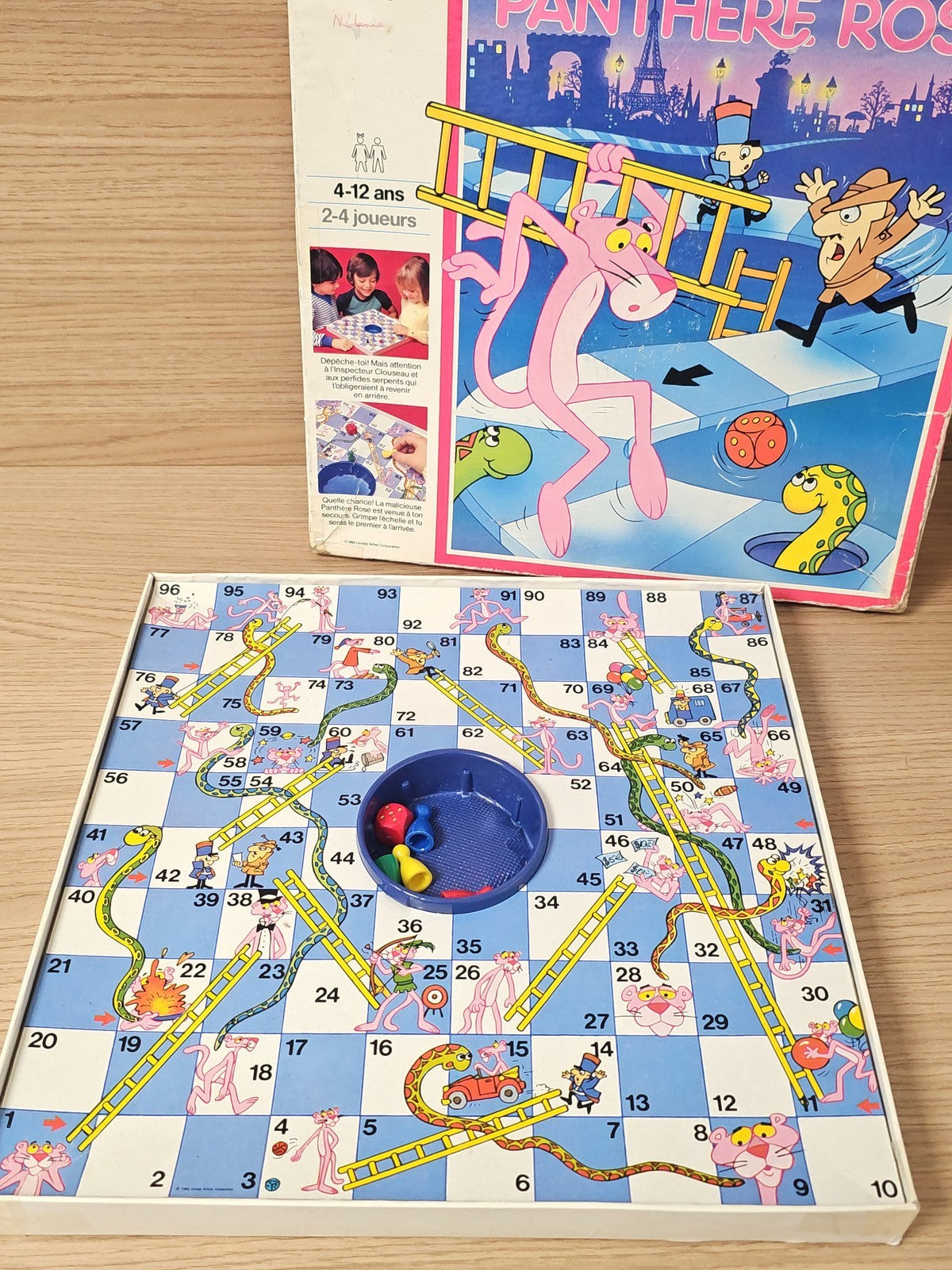 Jeu de société vintage La Panthère Rose MB 1984 ancien rare collection rétro