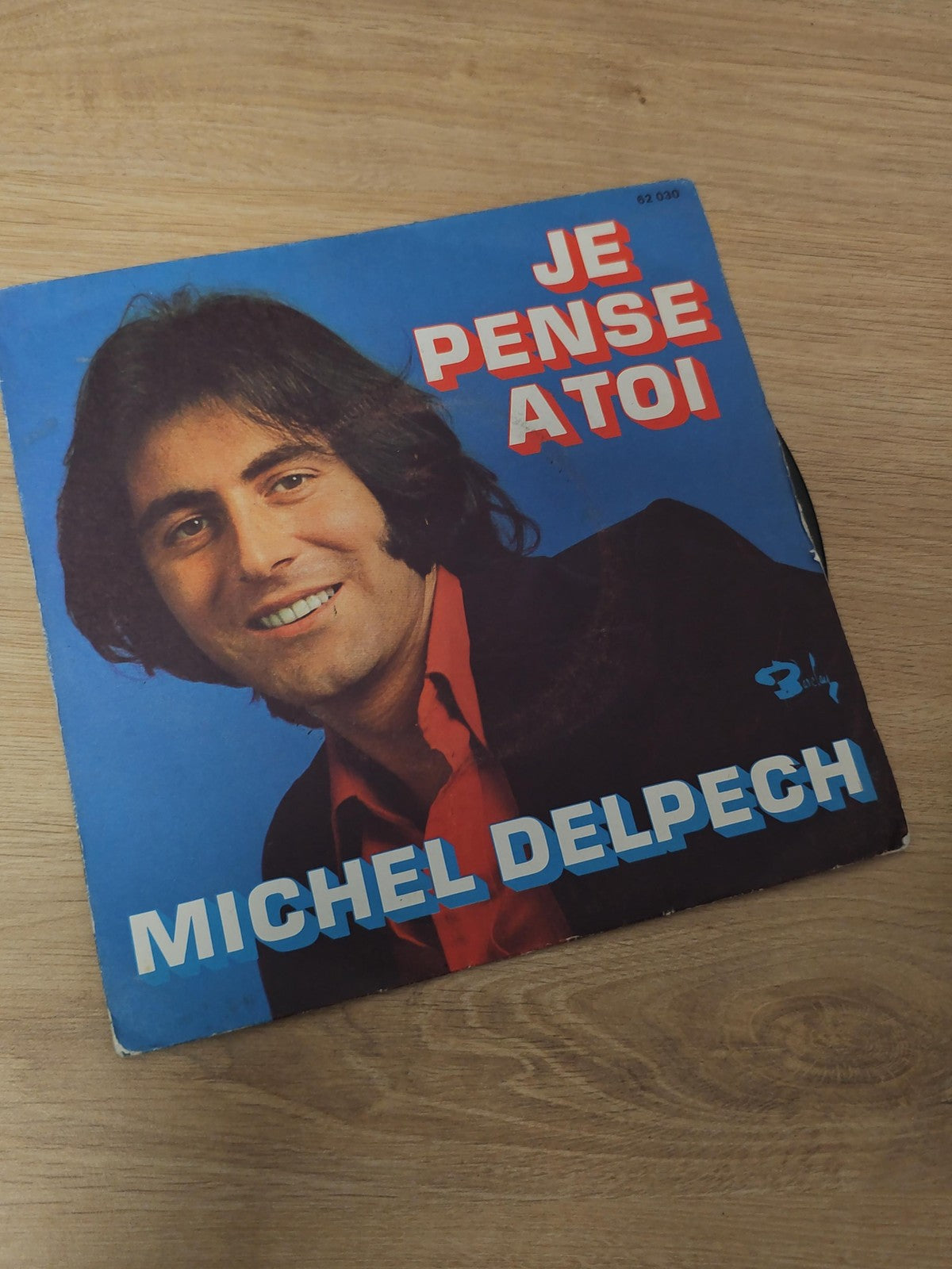 Vintage 45 tours ancien disque vinyle Michel Delpeche collection rétro chanson f