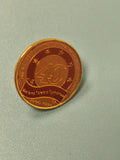 Vintage pin's commémoratif 40e anniversaire 1990-1991 doré (Ref 9)