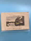 Ancienne carte postale vintage italienne timbrée époque coloniale collection rét