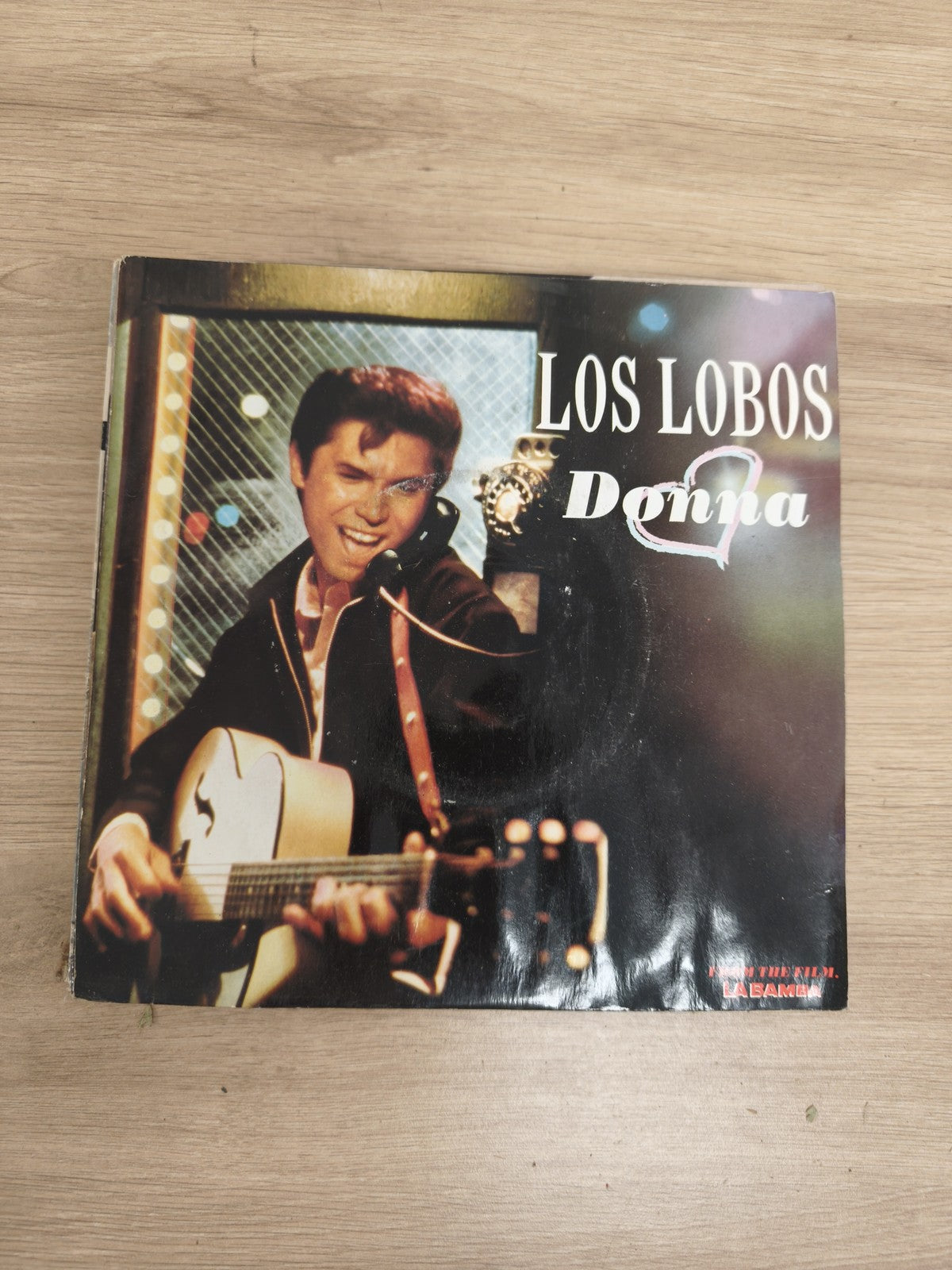 Vinyle 45 tours Los Lobos Donna pochette guitare film La Bamba
