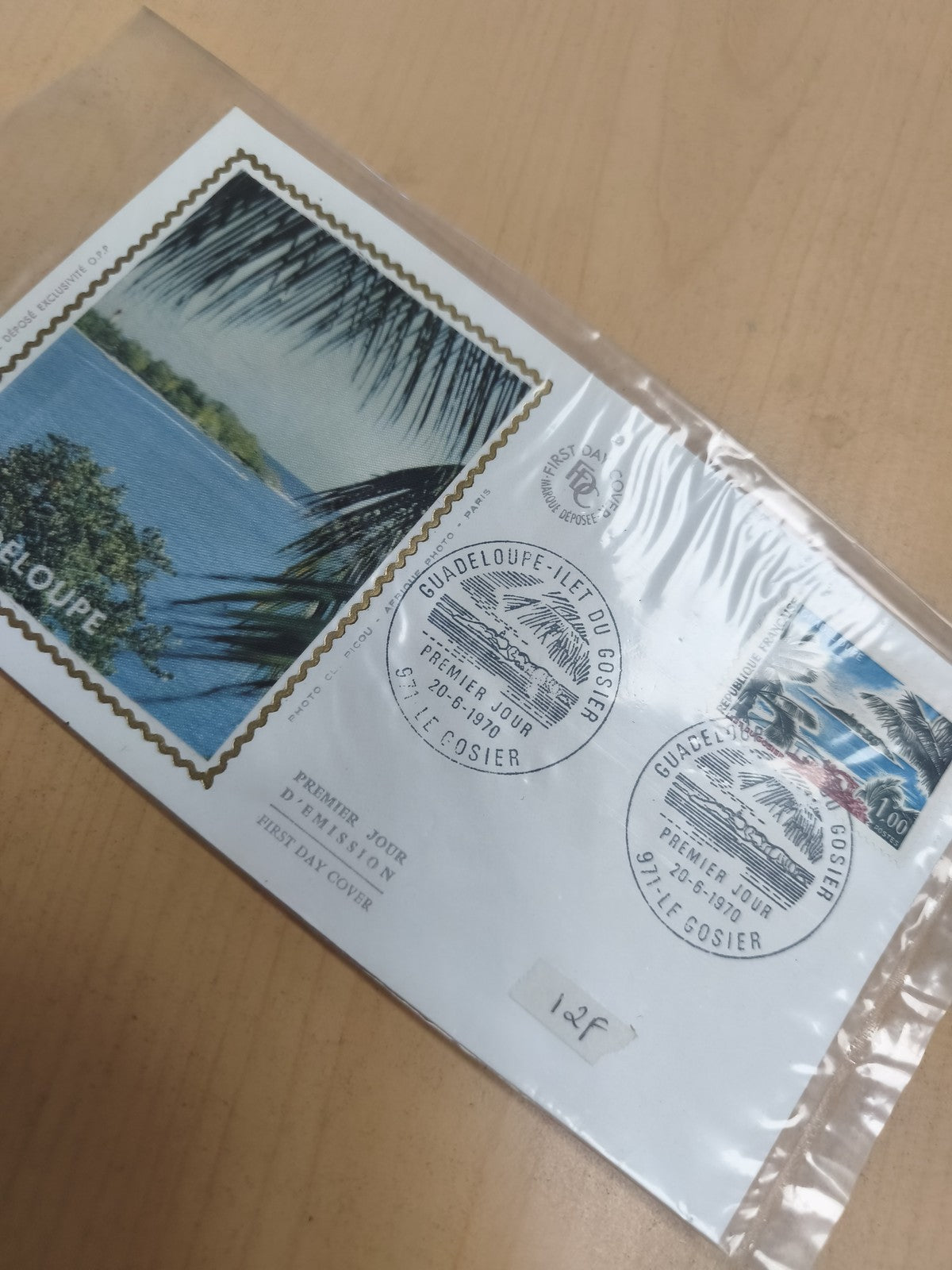 Enveloppe Premier Jour Guadeloupe 1970 timbre île Gosier FDC philatélie