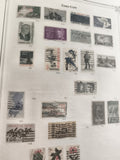 Timbres anciens États-Unis oblitérés lot x20 vintage philatélie USA années 60